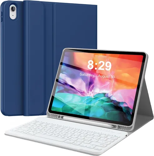 Vista 12 de Funda de teclado para iPad Pro de 12.9 pulgadas (modelo antiguo) 2015 1ª/2017 2ª generación - Teclado Bluetooth inalámbrico recargable, desmontable