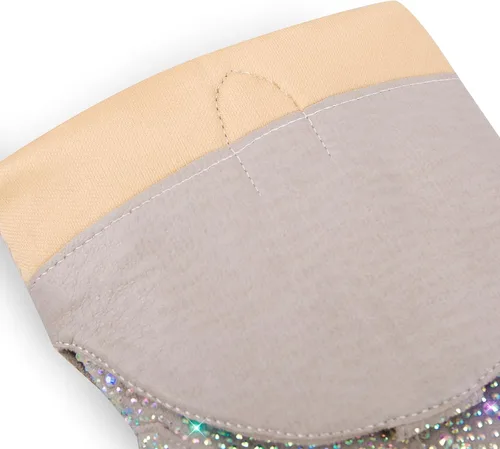 Vista 4 de Richealnana Botas de tacón grueso con diamantes de imitación para mujer