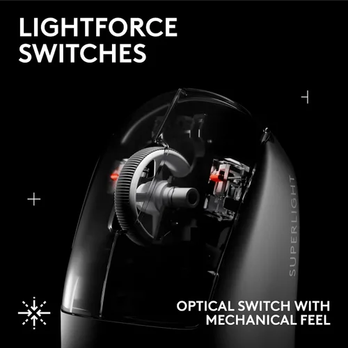 Vista 5 de Logitech G PRO X Superlight 2 SE - Mouse inalámbrico para juegos, 2.12 oz de grado profesional con 5 botones programables, sensor DPI de 44 K, 888+