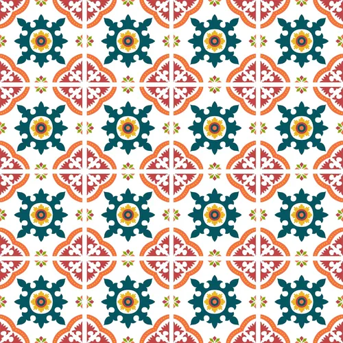 Vista 3 de Pegatinas de Azulejos Estilo Azulejo Español Portugués Despegar y Pegar para Salpicadero Juego de 16 piezas (3.9_10)