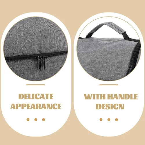 Vista 9 de SOLUSTRE Bolsa de viaje para barman con compartimento acolchado, bolsa de herramientas de barra duradera, bolsa de hombro con asa para el hogar