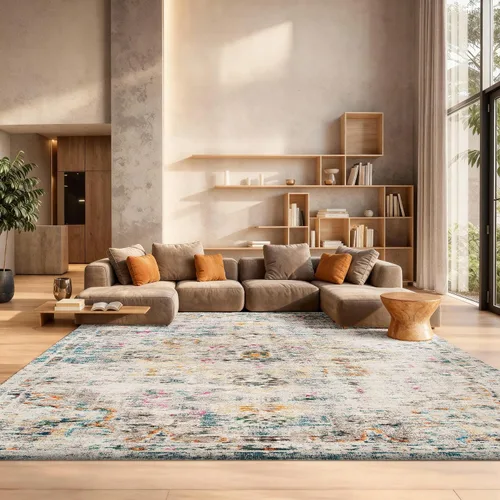 Vista 34 de Safavieh MAD473E - Tapete con diseño de medallón desgastado, bohemio elegante, colección Madison, no suelta pelos, fácil de cuidar, alto tránsito