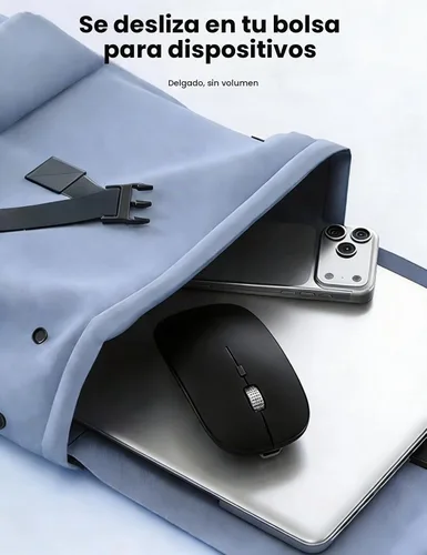 Vista 2 de SABLUTE Ratón para MacBook Wireless Bluetooth Ratones Portátil Mac iPad Negro profundo