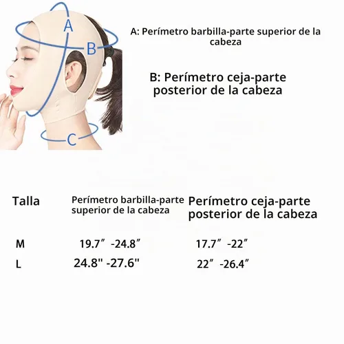Vista 8 de Correa reutilizable para adelgazar la barbilla, cinta de elevación de la cara, máscara facial de elevación de línea V, reductor de doble barbilla