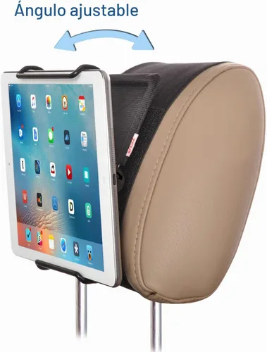 Vista 3 de TFY Soporte para reposacabezas de coche ajustable en ángulo para tabletas