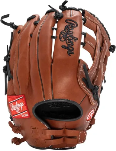 Vista 7 de Rawlings Serie de guantes de sóftbol de lanzamiento lento R9 Tamaños de 13 a 15 pulgadas