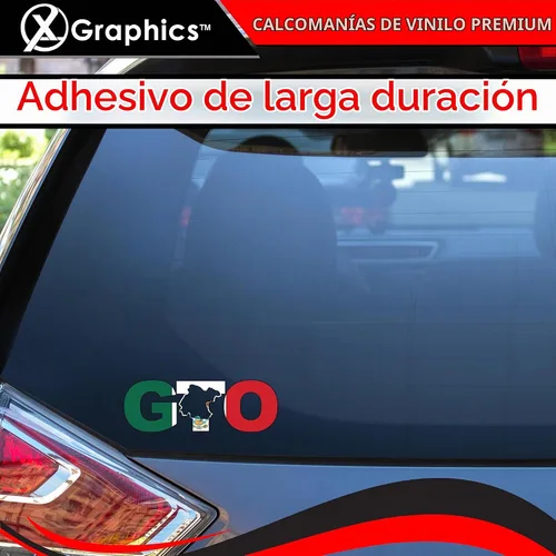 Vista 5 de GTO Guanajuato Bandera México - Calcomanía (8 x 2.6 pulgadas)