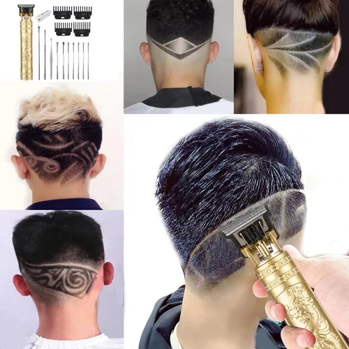 Vista 5 de Cortapelos para hombres, cortadora de pelo inalámbrica, cortapelos con 10 piezas Earpick