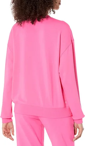 Vista 2 de The Drop Margot - Sudadera suelta de manga larga con cuello redondo y hombros caídos para mujer
