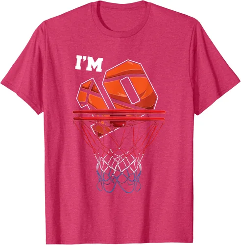 Vista 25 de Camiseta de regalo de cumpleaños con red de baloncesto de 10 años, Negro