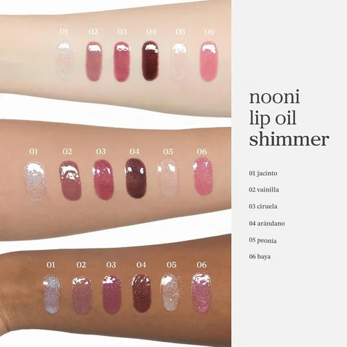 Vista 11 de NOONI Lip Oil Set 5EA - 2026 Holiday Limited Tinted Plumping Lip Gloss