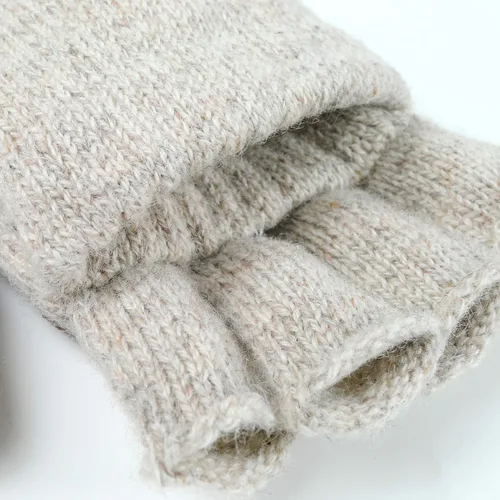 Vista 6 de Illinois Glove Company 360 Rag Wool Glomitt Flip Mitten 3M Thinsulate Forrado Tan