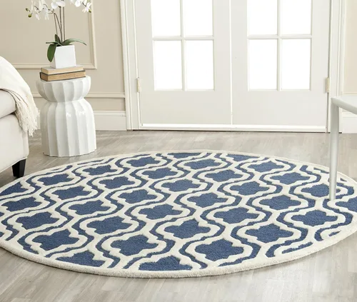 Vista 10 de SAFAVIEH Cambridge Collection CAM132E - Alfombra decorativa de lana marroquí de primera calidad, 2 x 3 pies, color negro y marfil