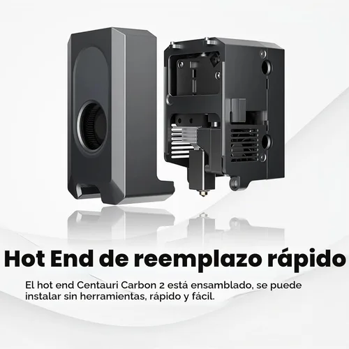 Vista 6 de 3 piezas para Centauri Carbon 2/CC2 Hotend de cerámica de 0.016 in boquilla de latón de acero endurecido, extrusora de impresora 3D, extremo