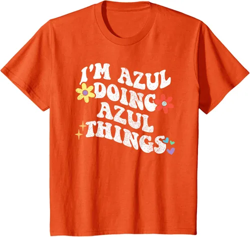 Vista 32 de Retro Groovy Im AZUL Doing AZUL Things - Camiseta divertida para el día de la madre, Negro