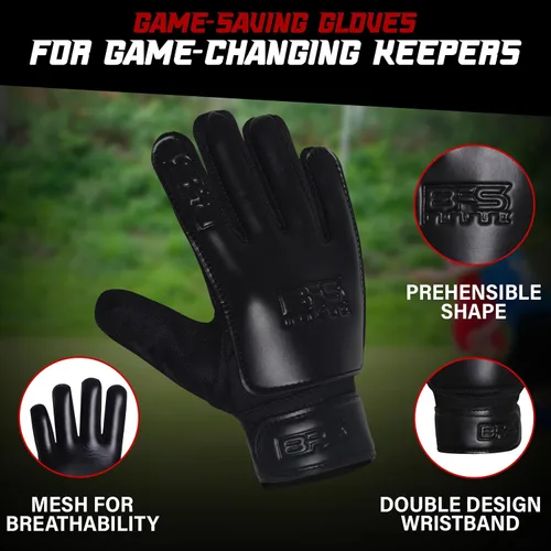 Vista 2 de Guantes de portero de fútbol para niños, guantes de portero de fútbol juvenil para niños, jóvenes y niños con palma de látex antideslizante fuerte