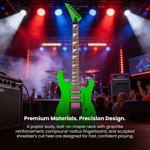Vista 6 de Jackson X Series Dinky DK3XR HSS Guitarra Eléctrica - Verde Neón