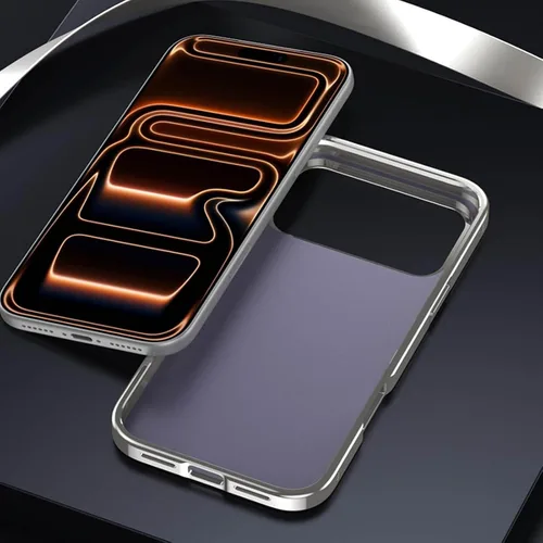 Vista 7 de Funda a prueba de golpes para iPhone 17 Pro Max /17 Pro/Air/17, cubierta de bisel de metal con bordes elevados, carcasa protectora resistente a