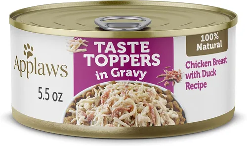 Vista 10 de Applaws Taste Toppers - Comida húmeda de pollo en salsa para perros, paquete de 12 latas de 5.5 onzas Proteína 100% natural, de alta calidad