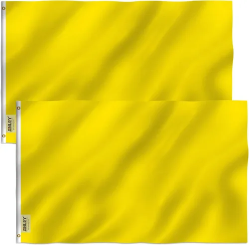 Vista 7 de Bandera ANLEY cuadriculada de color sólido, Negro