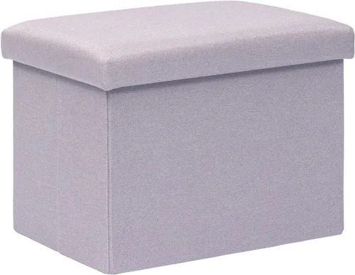 Vista 15 de B FSOBEIIALEO Cubo otomano plegable de almacenamiento con piel sintética para sala de estar, dormitorio, oficina en casa, reposapiés de Negro