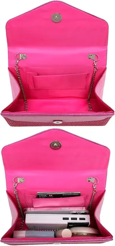 Vista 77 de Dasein Bolso de noche para mujer, embragues de fiesta, bolsos de boda, cóctel, baile de graduación, bolsos con purpurina esmerilada