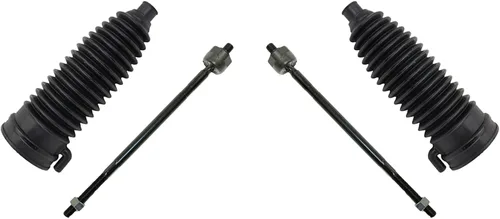 Vista 35 de TRQ Kit de dirección delantera con barra de acoplamiento de fuelle de piñón y cremallera compatible con Toyota Echo 2000-2005