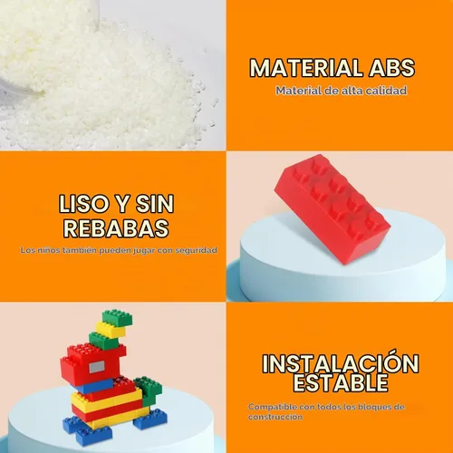 Vista 5 de Bloque de construcción multicolor, 121 piezas de 2 x 4, compatible con bloques de construcción clásicos, juguetes creativos de bloques