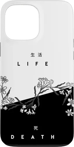 Vista 24 de Life Death Flowers - Funda de regalo japonesa minimalista con luz oscura para iPhone 17