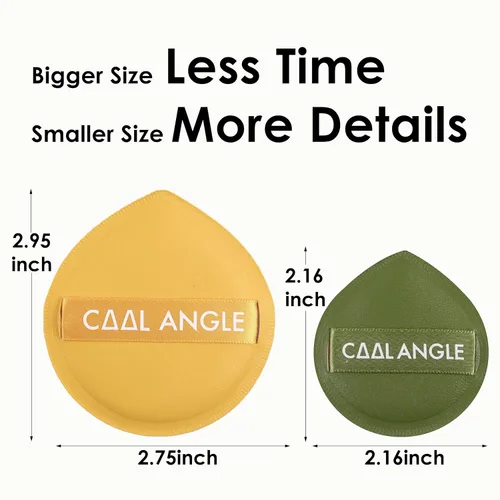 Vista 6 de 4 Paquetes de Esponjas de Maquillaje para Base, Corrector y Polvo, Esponja Mezcladora Libre de Látex para Maquillaje Natural y Fácil, Suave