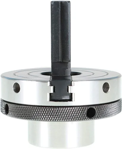 Vista 3 de findmall Portabrocas de torno de carpintería de 3-1/4 pulgadas con bolígrafo dedicado grande en blanco con 1 x 8TPI pre-roscado