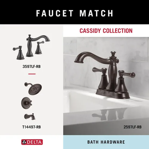 Vista 5 de Delta Faucet Cassidy. Estante de vidrio con barra, de 24 pulgadas., 79710-RB