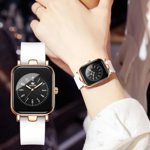 Vista 4 de OLEVS Reloj para mujer, relojes de moda casuales, delicados, elegantes y delicados