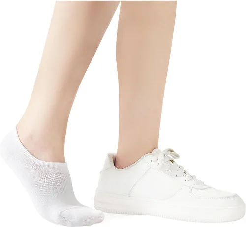 Vista 2 de Breslatte Calcetines invisibles para mujer y hombre, antideslizantes, atléticos, no se transparentan, cortos, invisibles, de corte bajo para mujer