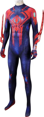 Vista 6 de SLDFMV Disfraz de superhéroe para cosplay de Zentai, disfraz de Halloween, overol de película