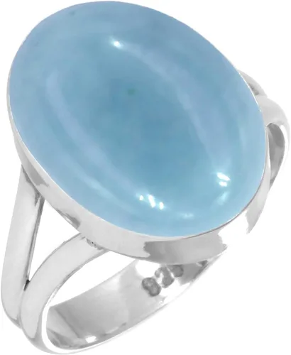 Vista 13 de Anillo hecho a mano de plata de ley 925 genuina grueso con piedras preciosas naturales ágata, cuarzo rosa, lapislázuli, ámbar ovalado, joyería