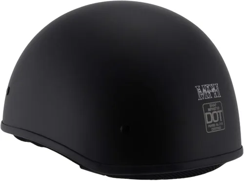 Vista 9 de Milwaukee Performance helmet-mph Bare Bones Dot casco mate – Color Negro Mate Mate negro