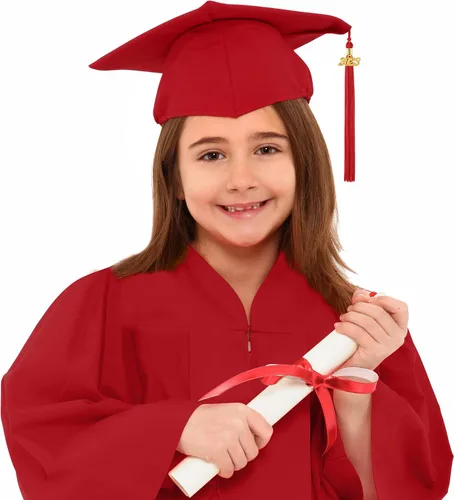 Vista 7 de Aneco Juego de gorro de graduación para jardín de infantes preescolar con borla 2023 y banda de graduación para tamaño infantil