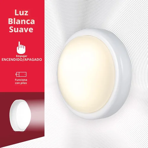 Vista 3 de Energizer Luz de grifo alimentada por masa, presiona encendido/apagado, paquete de 4