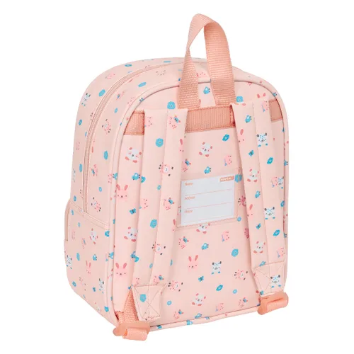 Vista 3 de Mochila Infantil Safta Jirafa Coral 22 x 27 x 10 cm