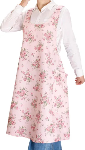 Vista 21 de Neoviva Delantales de Cocina para Mujer con Bolsillos, Delantales de Cocina para Mujer, Delantal Vintage para Hornear y Jardinería, Regalos
