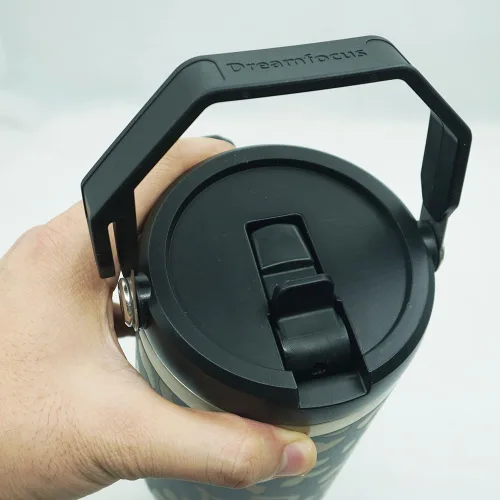 Vista 3 de Dreamfocus Tapa abatible de 40 onzas con mango a prueba de fugas, repuesto para vaso Stanley Quencher H2.0 y ProTour, no para vasos de 30 onzas