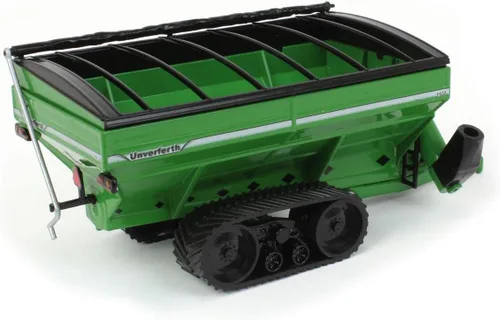 Vista 3 de Spec Cast 1/64 Green Unverferth 1120 Carro de grano con orugas UBC-018