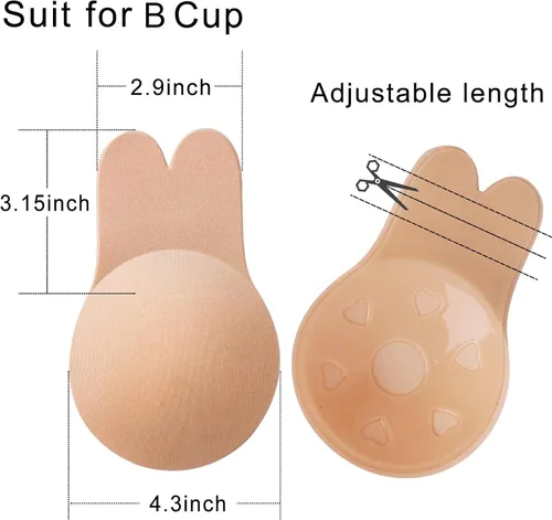 Vista 3 de ONESING 6 Pairs Adhesive Bra Invisible Bra Sticky Bra Strapless Backless Bra Nipple Covers for Women Reusable Pasties