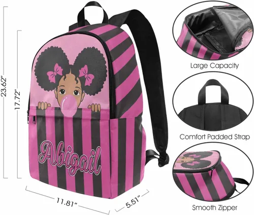 Vista 129 de Texto personalizado Elefante desgaste gafas mochila mochila mochila casual Daypack bolsa para mamá niñas, color86-4, Mochilas Daypack
