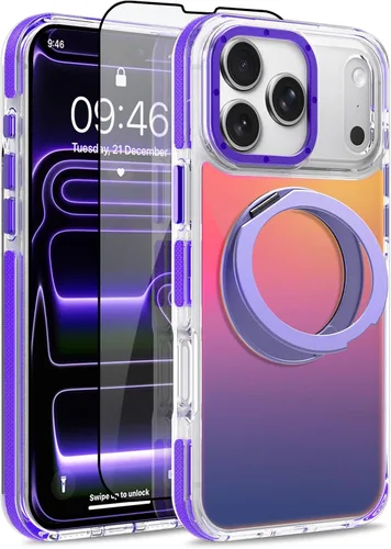 Vista 162 de Funda magnética para Google Pixel 10 Pro XL [compatible con Magsafe] [bonito diseño fluorescente de moda] a prueba de golpes, delgada, translúcida