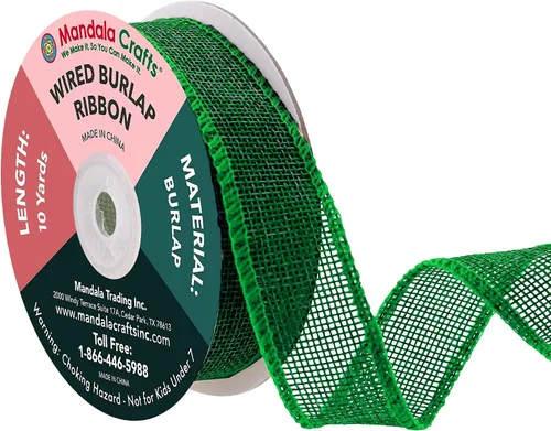 Vista 113 de Mandala Crafts Cinta de arpillera negra de 1.5 pulgadas de ancho para manualidades, rollo de 20 yardas de cinta rústica de arpillera para coronas
