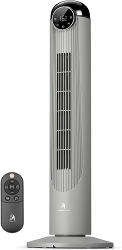 Vista 13 de Antarctic Star Ventilador de torre T36, ventilador oscilante sin aspas de 36 pulgadas con control remoto, 6 velocidades y 4 modos, pantalla LED