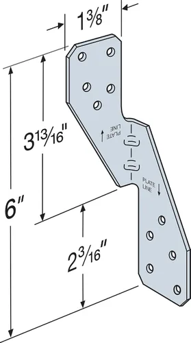 Vista 7 de Simpson Strong-Tie H2.5A H2.5A amarre galvanizado para huracanes calibre 18