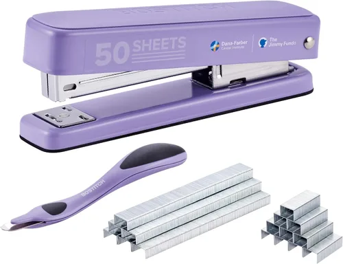 Vista 9 de Bostitch Titan - Engrapadora de metal resistente, capacidad de 50 hojas con 1250 grapas y removedor ergonómico de grapas, grapado sin atascos Negro